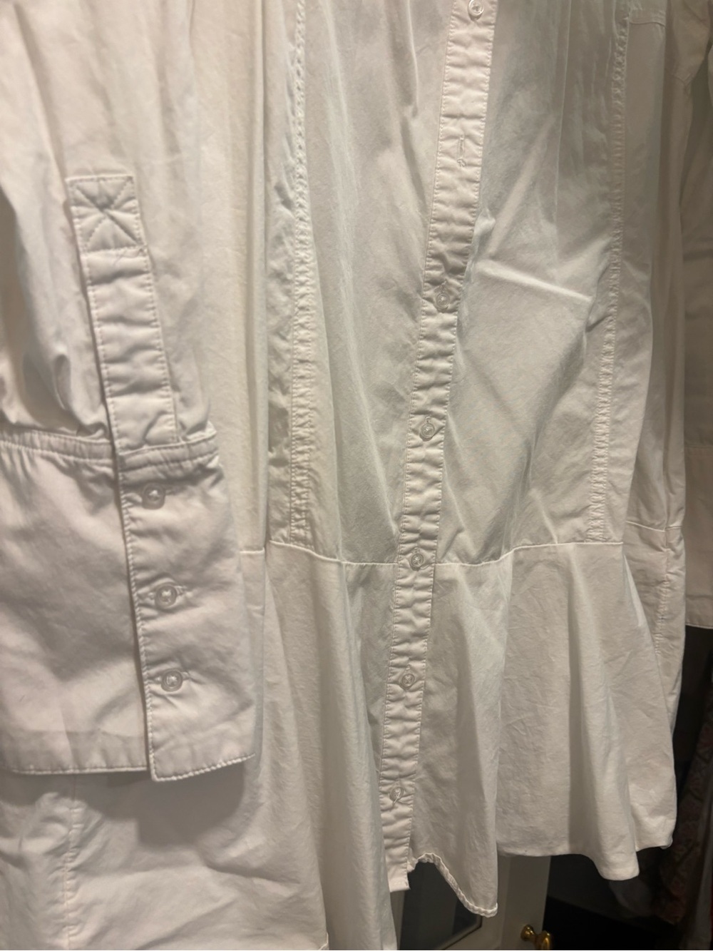 Free People Ivory Button-Down Tunic Dress - Picture 3 of 6
